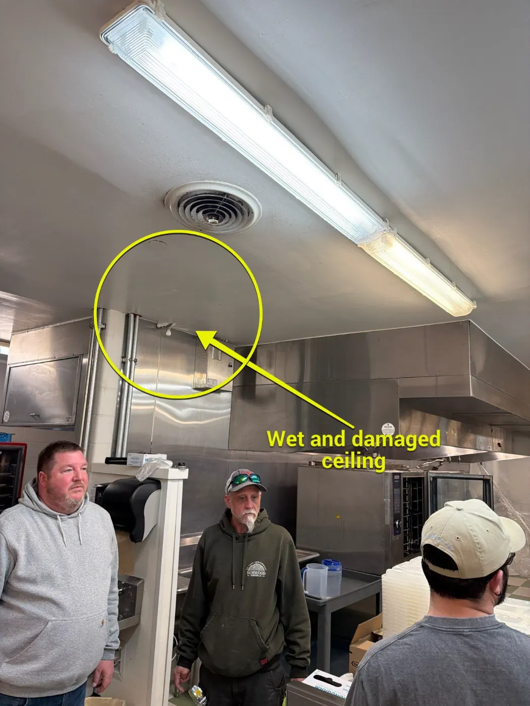 Large-scale water extraction in Holiday Hills business space